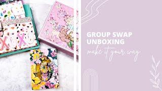 Make It Your Way Group swap unboxing - Hosted by @the_rainbowcrafter