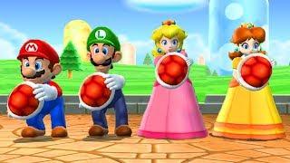 Mario Party 9 - Mario vs Peach vs Luigi vs Daisy - Minigames (Master CPU)