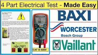 Boiler 4 Part Electrical Test - Made Easy