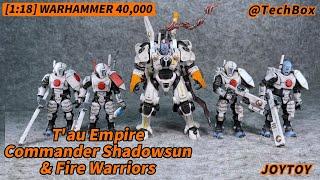 Joytoy Warhammer 40K, T'au Empire Commander Shadowsun & Fire Warriors, 1/18 scale action figure