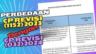 Perbedaan CP Revisi 2023 (1152) dengan CP Revisi 2024 (032)