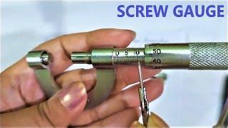 To measure the diameter of a given wire using screw gauge.(part-1 calculation of least count)