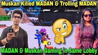 MADAN & Muskan Gaming in Same Lobby || PUBG MADAN || madan op || Muskan Gaming || MADAN