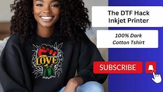 DTF Hack for Cotton with HP OfficeJet & Cricut | Black History Sublimation with A-Sub HTV