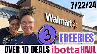 Walmart Deals 7/22/24: Walmart Ibotta Haul: Couponing At Walmart This Week: 3 FREEBIES: 11 DEALS