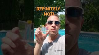 Test strips are the best way to test your pool water! #pool #poolcare #shorts