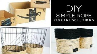 DIY Simple Storage + Organizing Solutions | Rescue My Space