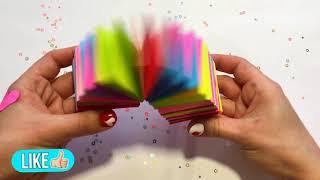Игрушка "Радужная Пружинка" из бумаги.Антистресс.Оригами/Toy Rainbow spring made of paper.Antistress