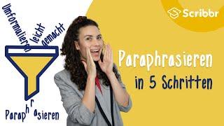 Paraphrasieren – in 5 Schritten zum indirekten Zitat | Scribbr 