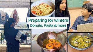 I made Donuts and Pasta I Winter shopping for Ivan