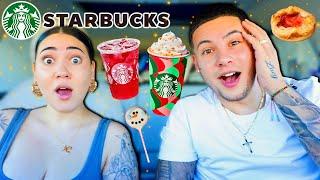 Trying Starbucks New HOLIDAY MENU Items!!