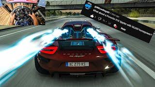 INSANE 52367HP Porsche 918 Spyder (Over 70PSI)-Assetto Corsa | Moza R9