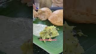 Puffy Poori & Aloo Curry ఎవరికి ఇష్టం ఈ Combo? South Indian Breakfast #shorts #tiffin #streetfood