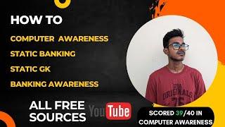 how to computer awareness static banking banking awareness static GK for RRB PO clerk RBI UIIC IBPS