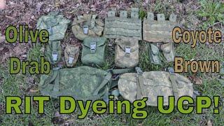 RIT Dyeing UCP Olive Drab and Coyote Brown!