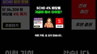 SCHD 배당률 4% 시대! 배당 ETF 매수 타이밍 계산 방법