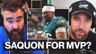 "Eagles stole from the entire NFL" - Jason Kelce on why Saquon Barkley belongs in the MVP discussion