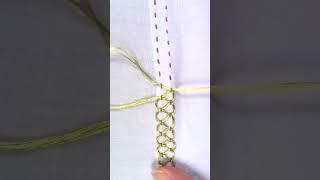 Most viral Silky smooth hand embroidery work with silk thread!! #handbroidery #embroidery #crochet