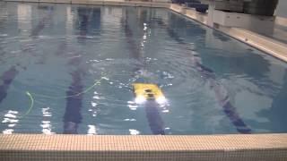 Pool test of a remotely operated vehicle (ROV) at the University of Delaware