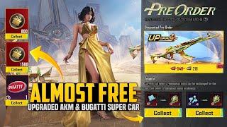  Almost Free New Upgraded AKM | 100% Free 1 Bugatti Super New Event Is Here  |PUBGM