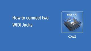 How to connect two WIDI Jacks