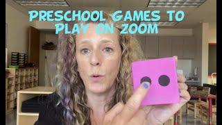 Small Group Games for Preschoolers (in-class or virtual)