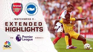 Arsenal v. Brighton | PREMIER LEAGUE HIGHLIGHTS | 8/31/2024 | NBC Sports