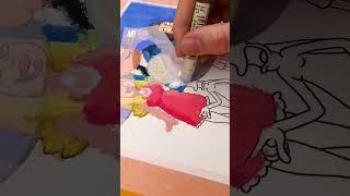 Color with markers  vs with pastels  : Here's the part 2 #artroom #art #markers #pastel