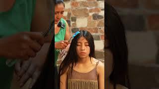 Masaje ASMR de Doña Esperanza susurros, juego de cabello y sonidos suaves para relajar #shorts #asmr