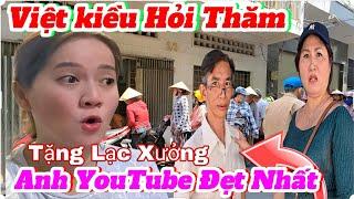 Việt kiều Mỹ  , Chị Trâm anh  , lo lắng hỏi thăm a YouTube đẹt nhất trước nhà Hồng Loan