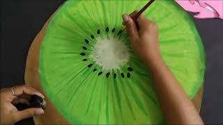 How to make Kiwi Costume for kids from paper - Fancy dress Costume idea-DIY Fruit Costume