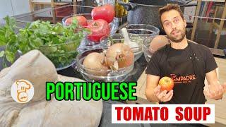 Portuguese Tomato soup | Sopa de tomate (Alentejana)