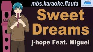 Sweet Dreams - j-hope Feat. Miguel Flauta Dulce Cover By MBS Tutorial Animado Con Notas Tipo Karaoke