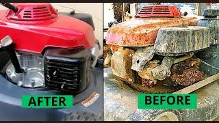 Restoration Old Engine Lawn Mower  | Honda Hru196 Engine Restoration #reparing_show