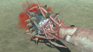 MUTANT MEGALODON VS COLLOSAL SQUID - NEW ARBS UNIT - Animal Revolt Battle Simulator