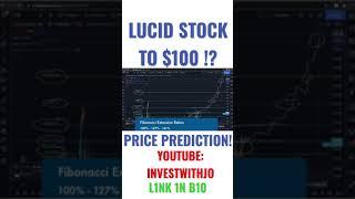 #LUCID Stock Price Prediction!! Full video on Youtube: investwithjo #lcid #lucidstock #stocks