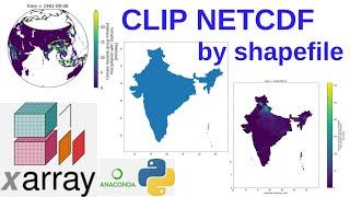 How To Clip NetCDF Dataset By Shapefile Using Python Script