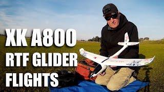 XK A800 RTF Glider flight