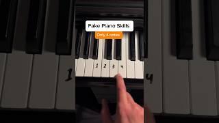 Fake piano skills  #piano #tutorial #pianotutorial