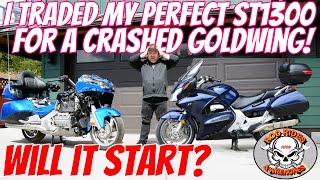 I Traded My Perfect Honda ST1300 PanEuropean For A Crashed Goldwing!