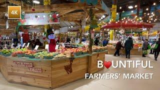 [4K Walk]  Bountiful Farmers’ Market, Walking Tour, Edmonton Winter 2022 | カナダ・散策