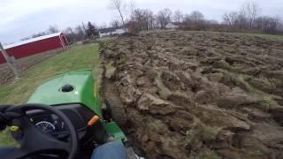 Plowing with the John Deere 2520 compact tractor