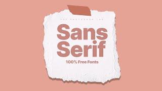 7 Free Sans Serif Fonts for Graphic Designing [100% Free]