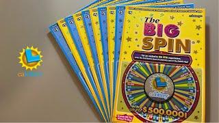 AMANDA PLAYS THE BIG SPIN & WINS.....? #scratchcards #lottery #calottery #scratchoffs