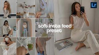 Soft Instagram Feed preset | Instagram feed | lightroom presets | instagram photos