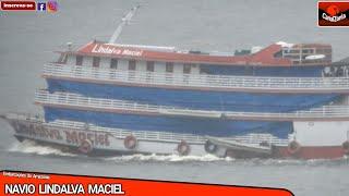  Navio Lindalva Maciel saíndo de Manaus Carregado