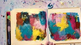 EASY Acrylic Painting / Abstract Painting Technique For Beginners