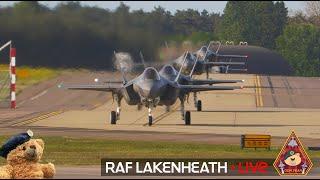 LIVE US AIR FORCE FIGHTER TOWN F-15 & F-35 ACTION • 48TH FIGHTER WING RAF LAKENHEATH 22.05.25
