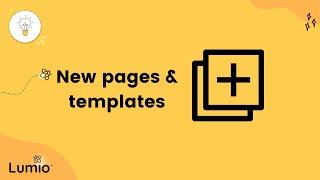 New Page & Templates - Lumio