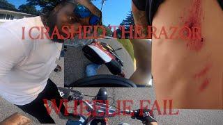 Crashed the razor 2 times in 1 ride ( #cheekofilms ep. 2 )